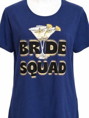 NWT XL bridesmaid Bride Squad cotton shirt, bachelorette party.  Wedding party